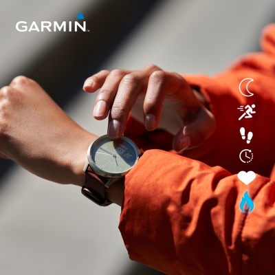 Product shot of a smartwatch worn on the wrist. By Nick van der Touw.