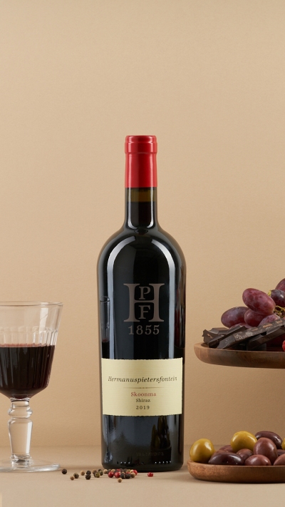 Product wine shot of Terra del Capo and Chocolate Block reds. By Nick van der Touw.