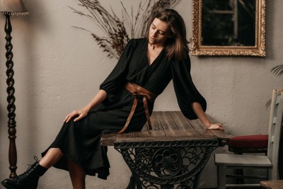 Woodstock Leather 2021 campaign accessory frame featuring a belt. By Nick van der Touw.