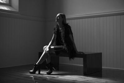 Studio fashion editorial frame of Maya. Cape Town photography by Nick van der Touw.